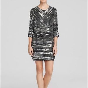 Parker Black Beaded Shift Dress